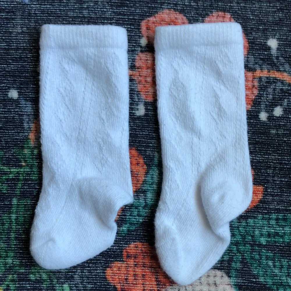 Little Stocking Co. Baby Knee High Socks, 0-6 Months (Set of 2 Pairs)